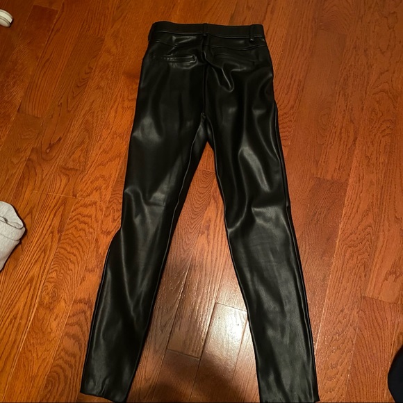 Zara Faux Leather Pants - Picture 7 of 8